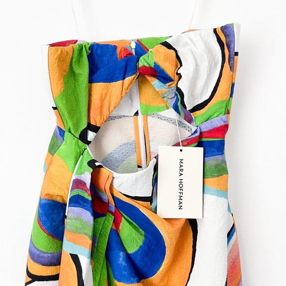 Mara Hoffman Samara Strapless Cutout Midi Dress Alegasia Print - Picture 8 of 12